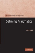 Cover: Defining Pragmatics - Cambridge University Press
