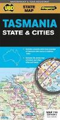 Abbildung von: Tasmania State & Cities Map 719 6th ed (waterproof) - UBD Gregory's