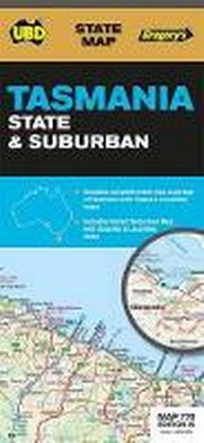 Abbildung von: Tasmania State & Suburban Map 770 25th ed - UBD Gregory's