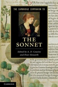 Cover: The Cambridge Companion to the Sonnet - Cambridge University Press