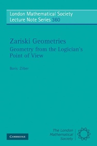 Abbildung von: Zariski Geometries - Cambridge University Press