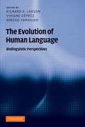 Cover: The Evolution of Human Language - Cambridge University Press