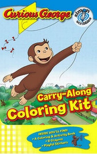 Enlarge image Cover: Curious George Carry-Along Coloring Kit - Simon Scribbles