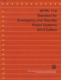Cover: Nfpa 110: Standard for Emergency and Standby Power Systems, 2013 Edition - National Fire Protection Association (NFPA)