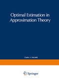 Cover: Optimal Estimation in Approximation Theory - Springer