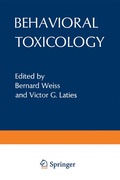 Cover: Behavioral Toxicology - Springer