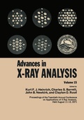 Cover: Advances in X-Ray Analysis - Springer