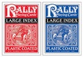 Cover: Plastic-Coated Large Index Rally Playing Cards - U.S. Games Systems