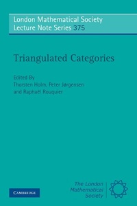 Abbildung von: Triangulated Categories - Cambridge University Press