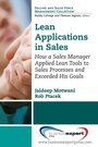 Cover: LEAN APPLICATIONS IN SALES - Business Expert Press