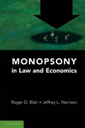 Cover: Monopsony in Law and Economics - Cambridge University Press