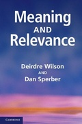 Cover: Meaning and Relevance - Cambridge University Press