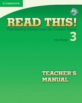 Cover: Read This! Level 3 Teacher's Manual with Audio CD - Cambridge University Press