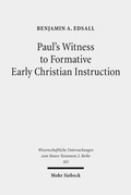 Abbildung von: Paul's Witness to Formative Early Christian Instruction - Mohr Siebeck