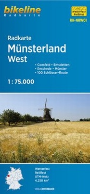 Abbildung von: Radkarte Münsterland West (RK-NRW01) - Esterbauer