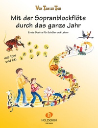 Abbildung von: Mit der Sopranblockflöte durch das ganze Jahr - Editionen Halbig