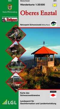Abbildung von: Wanderkarte Oberes Enztal - Landesamt für Geoinformation und Landentwicklung Baden-Württemberg (LGL)