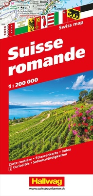 Abbildung von: Hallwag Strassenkarte Suisse romande 1:200.000 - Hallwag Kümmerly+Frey
