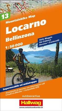 Abbildung von: Hallwag Mountainbike-Karte 13 Locarno 1:50.000 - Hallwag Kümmerly+Frey