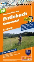 Cover: Hallwag Mountainbike-Karte 20 Entlebuch 1:50.000 - Hallwag K&uuml;mmerly+Frey