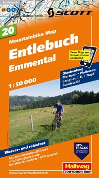 Abbildung von: Hallwag Mountainbike-Karte 20 Entlebuch 1:50.000 - Hallwag Kümmerly+Frey