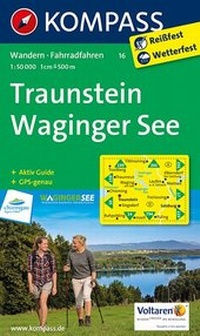 Abbildung von: KOMPASS Wanderkarte Traunstein - Waginger See - KOMPASS-Karten