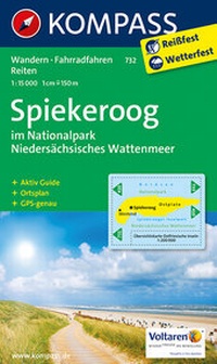 Abbildung von: KOMPASS Wanderkarte Spiekeroog im Nationalpark NIedersächsisches Wattenmeer - KOMPASS-Karten