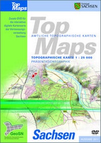 Abbildung von: Topographische Karte 1 : 25 000, Präsentationsgraphik - Staatsbetrieb Geobasisinformation u. Vermessung Sachsen (GeoSN)