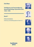 Cover: Verfolgung und Auswanderung deutschsprachiger Sprachforscher 1933-1945 - Stauffenburg