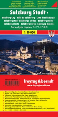 Abbildung von: Salzburg Stadt, Stadtplan 1:10.000, Touristenplan - Freytag-Berndt und ARTARIA