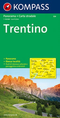 Abbildung von: Trentino Panorama - KOMPASS-Karten