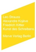 Cover: Kunst des Schreibens - Merve