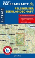 Cover: Pocket-Fahrradkarte Feldberger Seenlandschaft - gr&uuml;nes herz