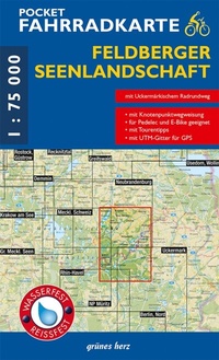 Abbildung von: Pocket-Fahrradkarte Feldberger Seenlandschaft - grünes herz