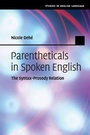 Cover: Parentheticals in Spoken English - Cambridge University Press