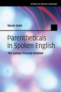 Cover: Parentheticals in Spoken English - Cambridge University Press