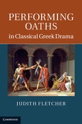 Cover: Performing Oaths in Classical Greek Drama - Cambridge University Press