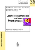 Cover: Geschlechterverh&auml;ltnisse und neue &Ouml;ffentlichkeiten - Westf&auml;lisches Dampfboot