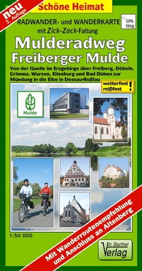 Abbildung von: Radwander- und Wanderkarte Mulderadweg (Freiberger Mulde) - Barthel, A
