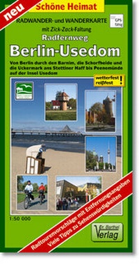 Abbildung von: Radwander- und Wanderkarte Radweg Berlin-Usedom - Barthel, A