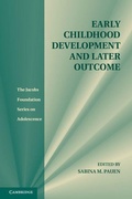 Cover: Early Childhood Development and Later Outcome - Cambridge University Press