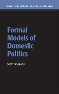 Cover: Formal Models of Domestic Politics - Cambridge University Press