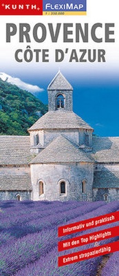 Abbildung von: KUNTH FlexiMap Provence, Cote d ´Azur 1:350000 - Kunth Verlag