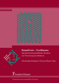 Enlarge image Cover: RaumTexte - TextRäume - Frank & Timme