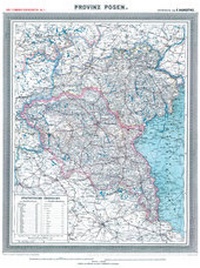 Abbildung von: Historische Karte: Provinz POSEN im Deutschen Reich - um 1905 [gerollt] - Verlag Rockstuhl