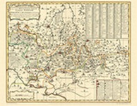 Abbildung von: Historische Karte: Ämter Stolpen, Radeberg und Lausitz, 1754 (Plano) - Verlag Rockstuhl