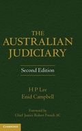 Cover: The Australian Judiciary - Cambridge University Press