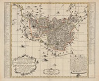 Abbildung von: Historische Karte: Grafschaft Henneberg 1755 mit den Ämtern Schleusingen, Suhl, Kühndorf mit Bennshausen (Plano) - Verlag Rockstuhl