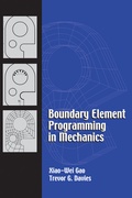 Cover: Boundary Element Programming in Mechanics - Cambridge University Press