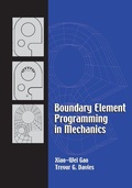 Cover: Boundary Element Programming in Mechanics - Cambridge University Press